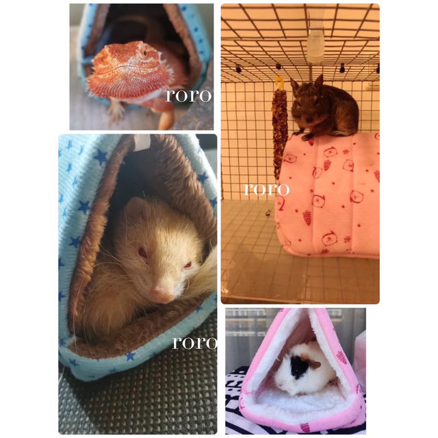 絶品 小動物用ハウス モモンガ フック付き チンチラ ハムスター ベット
