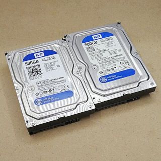 ≪3.5inch HDD 500GB 2個セット≫(PCパーツ)