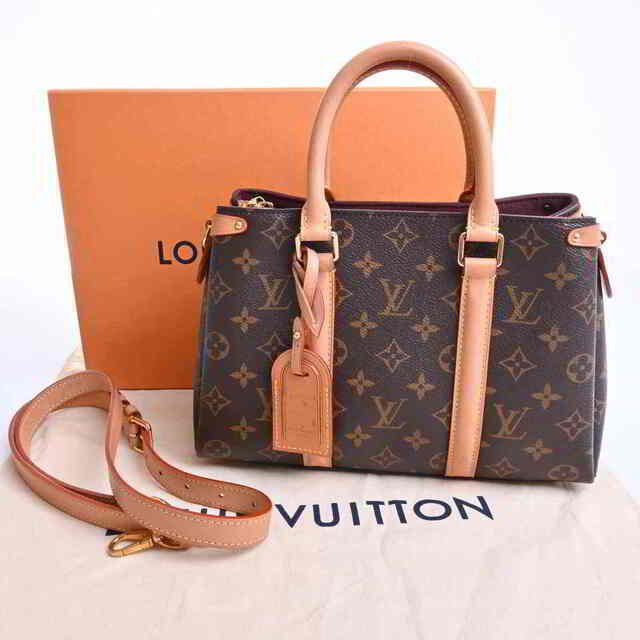 【中古】 LOUIS VUITTON ルイヴィトン モノグラム スフロBB 2WAY ショルダーバッグ ブラウン PVC 【ブランド】