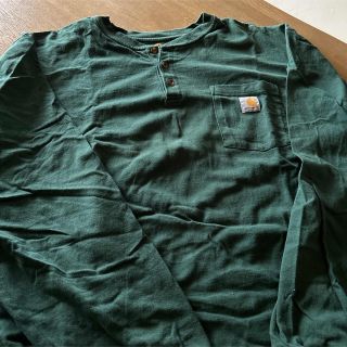 カーハート(carhartt)のカーハート　モスグリーン　ヘンリーシャツ　2XL ✨(シャツ)