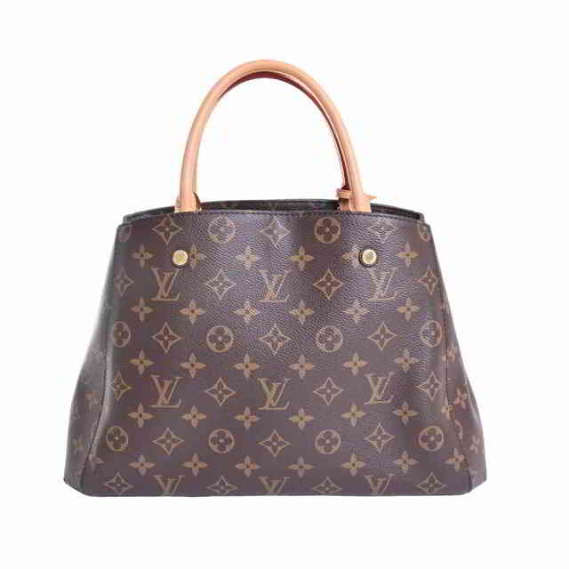 【中古】 LOUIS VUITTON ルイヴィトン モノグラム モンテーニュMM 2WAY ハンドバッグ ブラウン PVC 【ブランド】