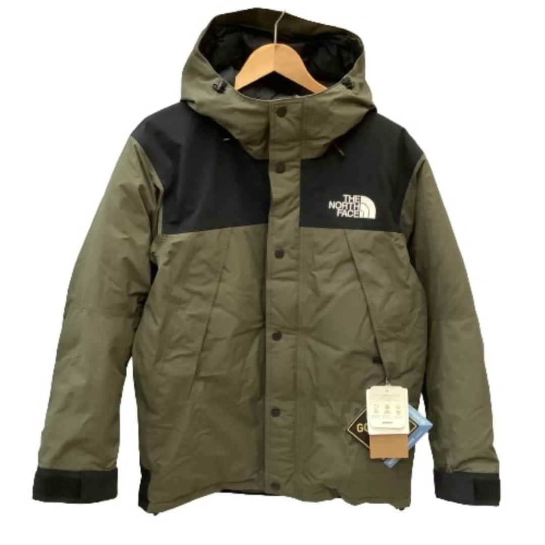 ♪♪THE NORTH FACE ザノースフェイス メンズ マウンテン ダウンジャケット SIZE M ND91930 カーキ×ブラック