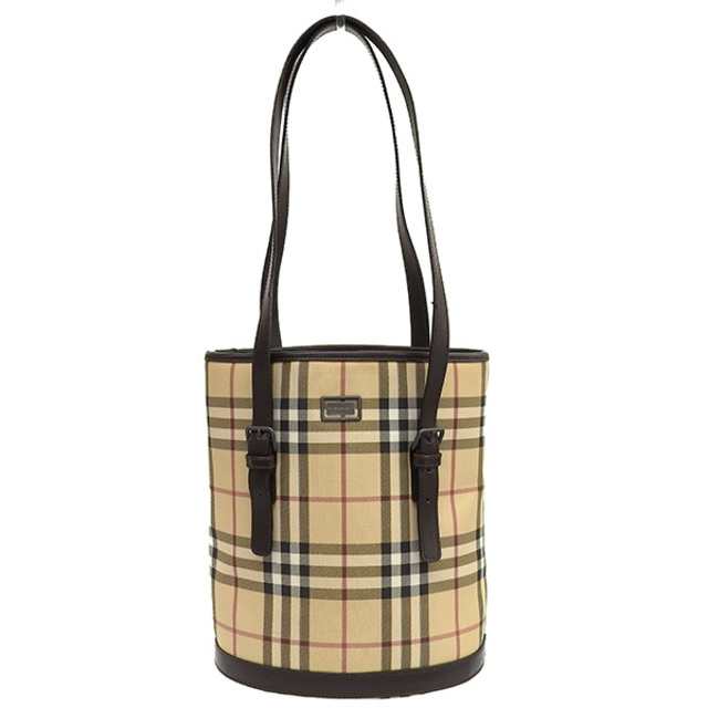 BURBERRY - 【中古】 BURBERRY バーバリー ノバチェック バケツバッグ