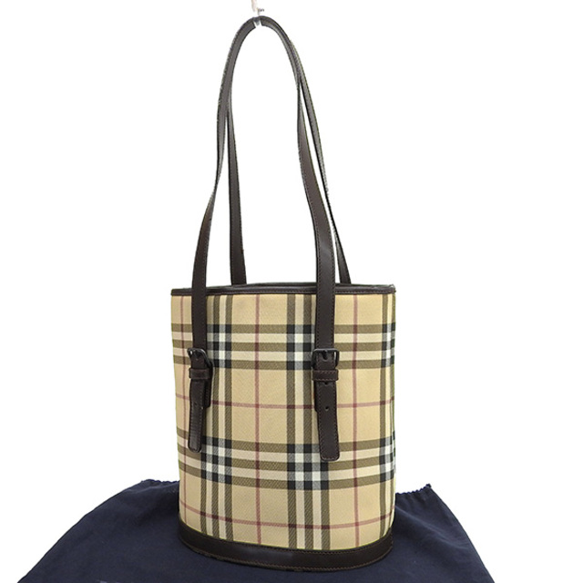 BURBERRY - 【中古】 BURBERRY バーバリー ノバチェック バケツバッグ