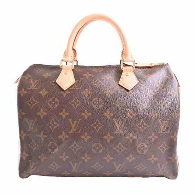 【中古】 LOUIS VUITTON ルイヴィトン モノグラム スピーディ30 ハンドバッグ ミニボストンバッグ ブラウン PVC gy