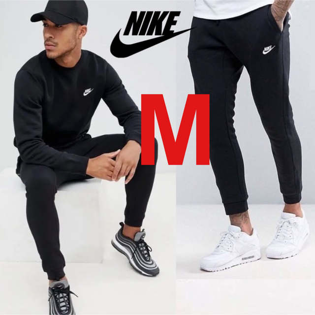 NIKE - 新品 NIKE 上下セット トレーナー&ジョガーパンツ 黒 送料無料