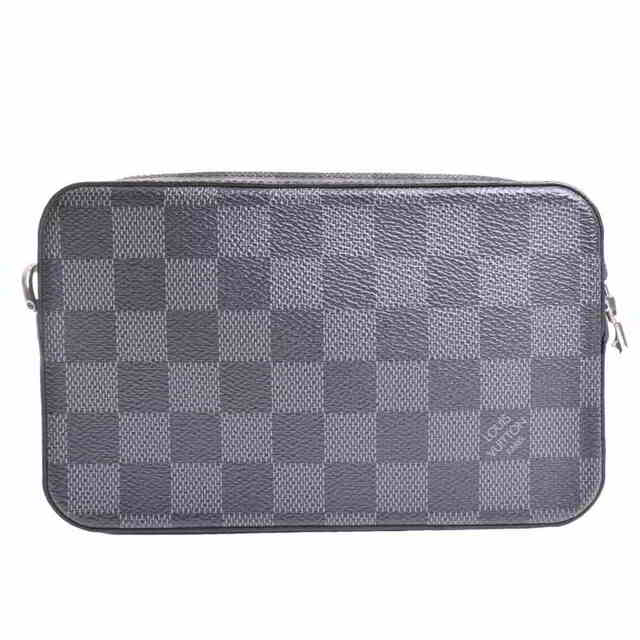 【中古】 LOUIS VUITTON ルイヴィトン グラフィット アルファ ウエアラブル ウォレット ショルダーバッグ ブラック PVC gy