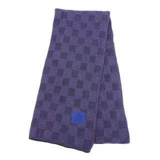 【中古】 LOUIS VUITTON ルイヴィトン ストール パープル コットン ...