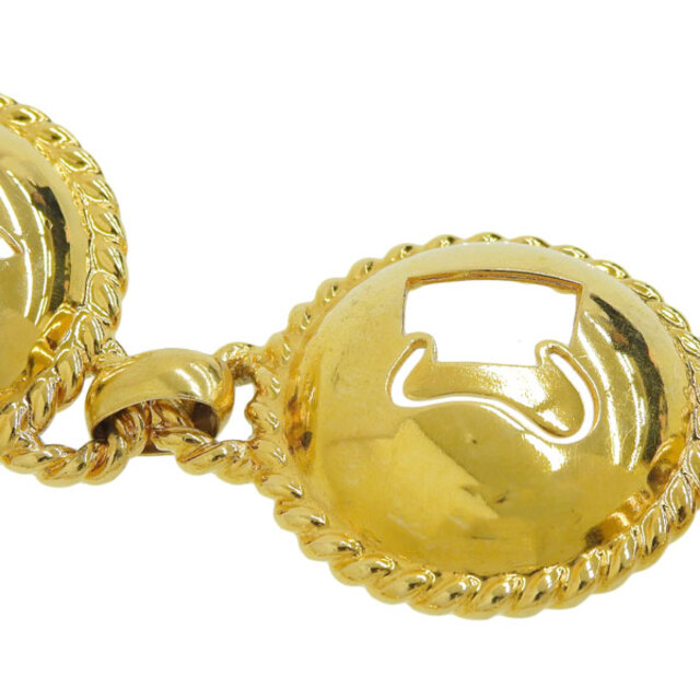 【中古】 CHANEL シャネル アイコンモチーフ チェーン ベルト ゴールド メタル gy