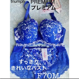 トリンプ(Triumph)の【新品タグ付】PREMIUM☆☆X'masローズ☆F70M（定価¥12,430）(ブラ&ショーツセット)