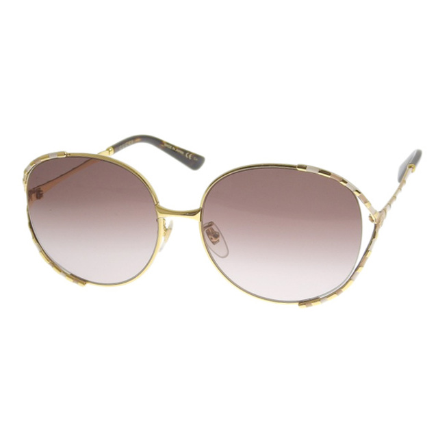 Gucci グッチ ラウンド サングラス ゴールド - gy-