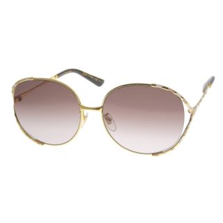 Gucci 中古 Gucci グッチ ラウンド サングラス ゴールド gyの