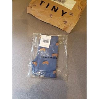 コドモビームス(こども ビームス)の新品　tinycottons クロワッサン パンツ　４Y 　レギンス　ブルー(パンツ/スパッツ)