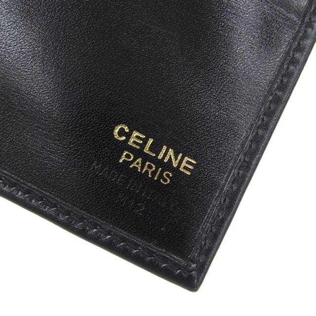 【中古】 Celine セリーヌ 三つ折り財布 ブラック gy