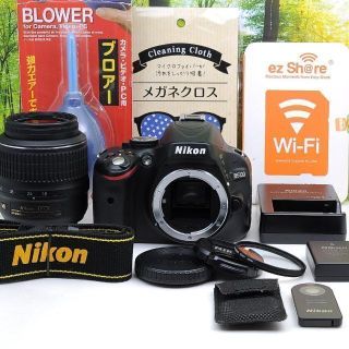 Nikon D5100☆スマホ転送OK&液晶画面が動く一眼レフ☆3307-