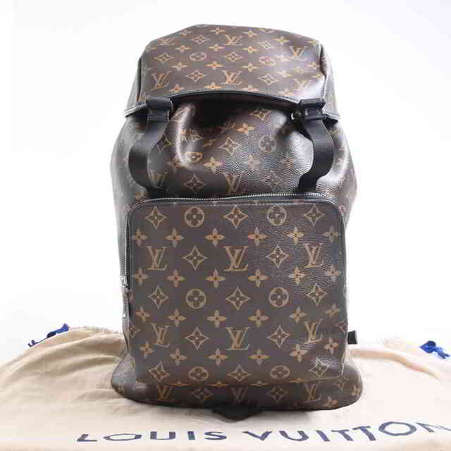 【中古】 LOUIS VUITTON ルイヴィトン モノグラム マカサー ザック バックパック リュックサック ブラウン PVC