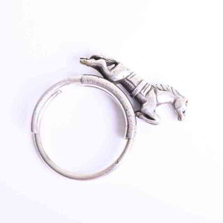 Hermes - 【中古】 HERMES エルメス SV925 ホース シュバル キーリング