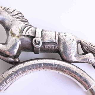 Hermes - 【中古】 HERMES エルメス SV925 ホース シュバル キーリング