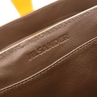 【中古】 JIL SANDER ジルサンダー ボックス ショルダーバッグ マスタード gy