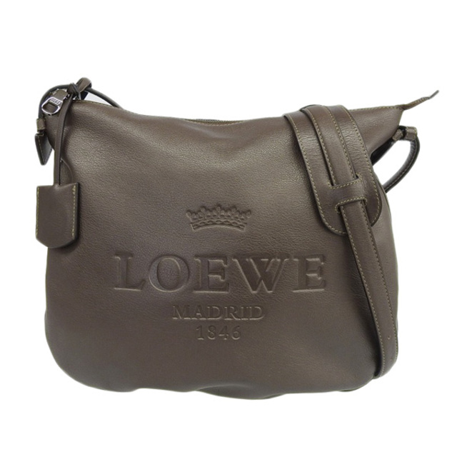 -ラインLOEWE ロエベ ヘリテージ ショルダーバッグ ブラウン gy