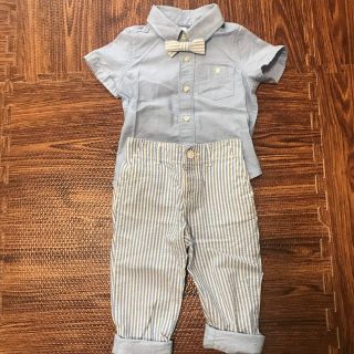 ベビーギャップ(babyGAP)の美品　baby GAP セットアップ　12-18M(シャツ/カットソー)