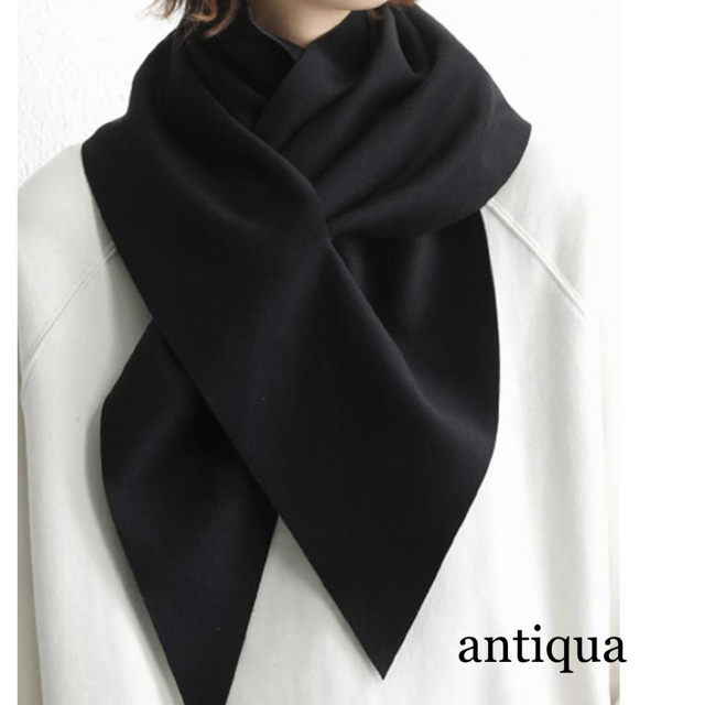 antiqua(アンティカ)の完売品【antiqua】「SEAVEN」ウェーブフォームスカーフ レディースのファッション小物(マフラー/ショール)の商品写真