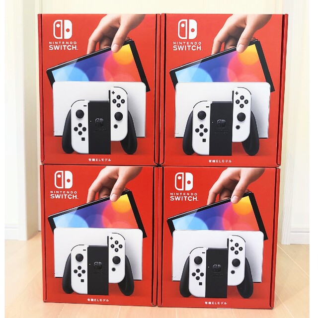 Nintendo Switch - 新品未開封　任天堂スイッチ有機ELモデル　ホワイト４台