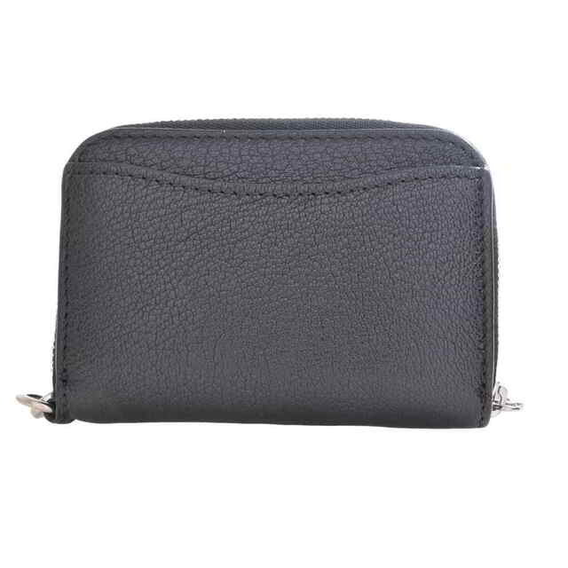 【中古】 BURBERRY バーバリー ラウンドファスナー チェーン付 コインケース ブラック