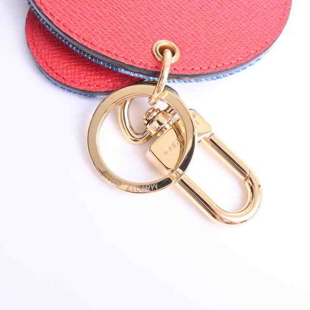 LOUIS VUITTON ルイヴィトン モノグラム デニム ポルトクレ キーリング