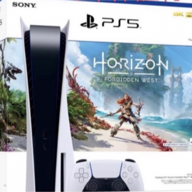 PlayStation(プレイステーション)のPS5 Horizon Forbidden West 同梱版 エンタメ/ホビーのゲームソフト/ゲーム機本体(家庭用ゲーム機本体)の商品写真