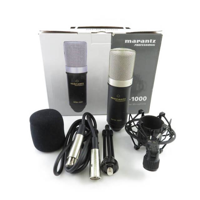 marantz マランツ MPM-1000 コンデンサーマイク 18mm ゲーム実況 動画配信 録音 HU283 楽器のレコーディング/PA機器(マイク)の商品写真