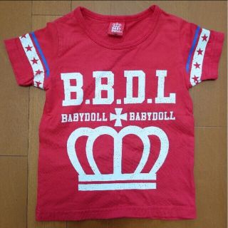 ベビードール(BABYDOLL)のBABYDOLL ロゴ Tシャツ 100 赤(Tシャツ/カットソー)