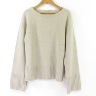 フォクシー(FOXEY)のFOXEY フォクシー 39917 ラウンジニットトップセーター ベージュ系 F カシミヤ100％ AO551A2(ニット/セーター)