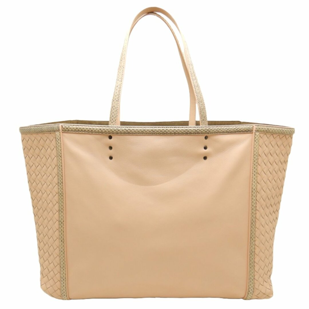 Bottega Veneta(ボッテガヴェネタ)のBOTTEGAVENETA ボッテガヴェネタ アイヤーズ 361910 トートバッグ レザー サーモンピンク/151535【中古】 レディースのバッグ(トートバッグ)の商品写真