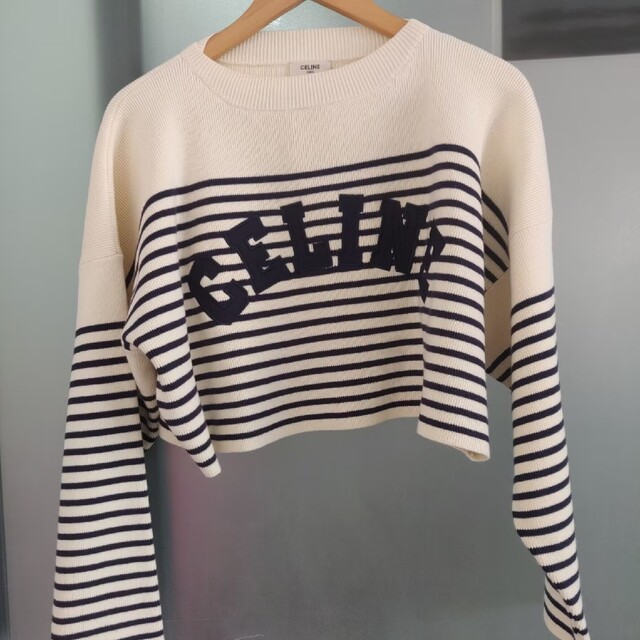 celine 20ss ボーダー ニット-