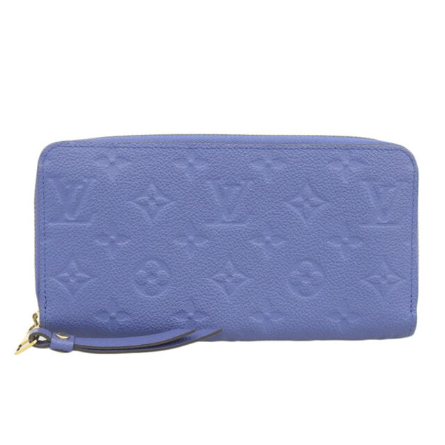 【中古】LOUIS VUITTON ルイヴィトン アンプラント ジッピーウォレット ラウンドファスナー 長財布 ブルー gy | フリマアプリ ラクマ