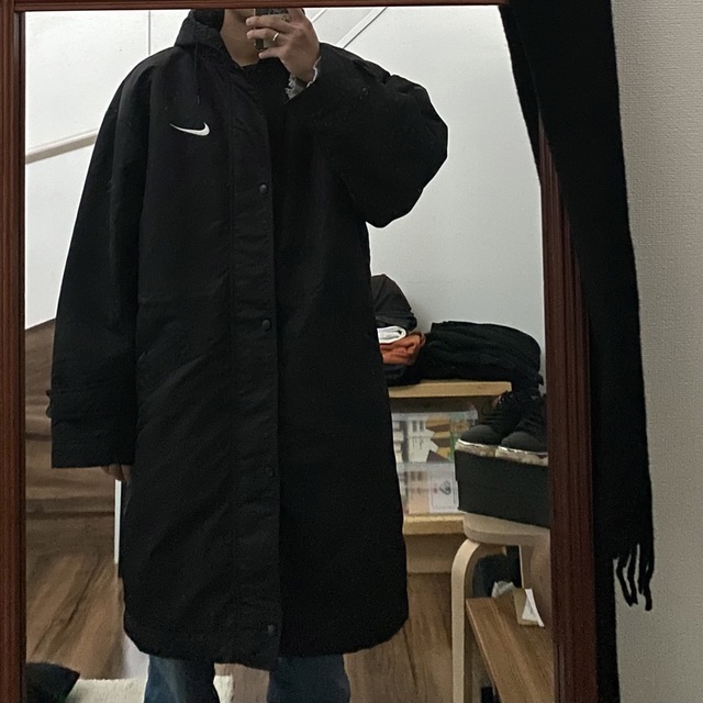 【銀タグ】NIKE ground coat black