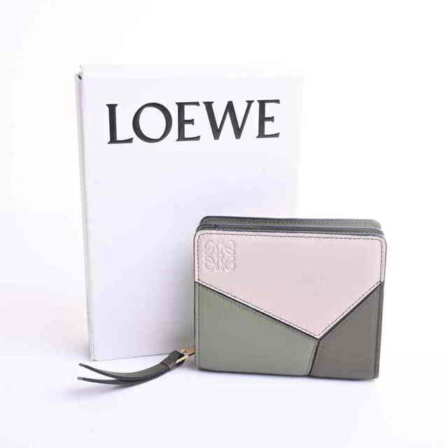 LOEWE - 【中古】 LOEWE ロエベ パズル コンパクトジップ 二つ折り財布