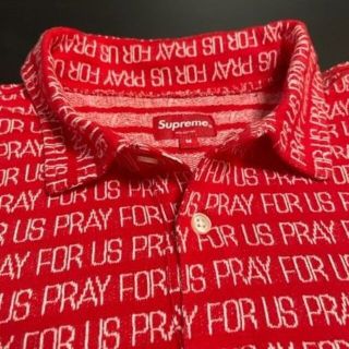 シュプリーム(Supreme)のSupreme Pray For Us Jacquard Polo シュプリーム(ポロシャツ)