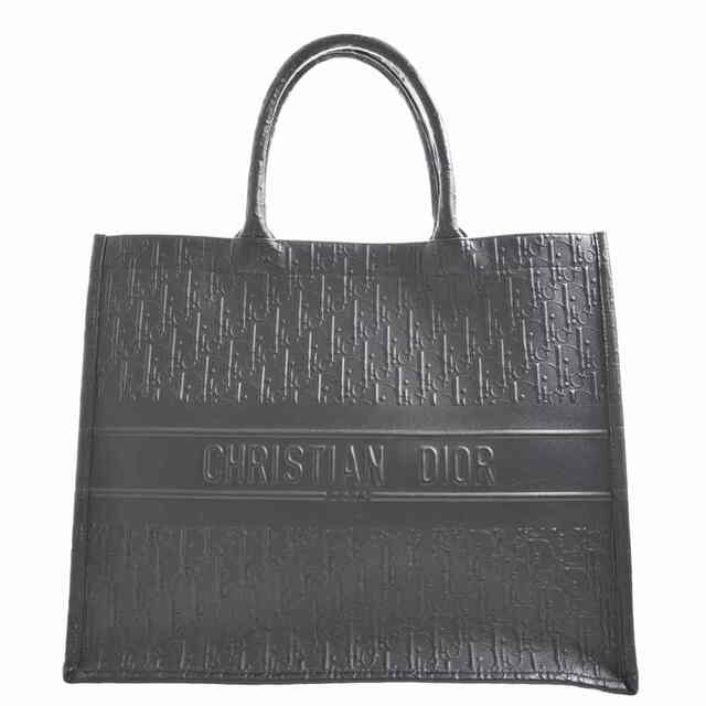 Christian Dior - 【中古】 Christian Dior クリスチャンディオール トロッター エンボス ブックトート トートバッグ ブラック by