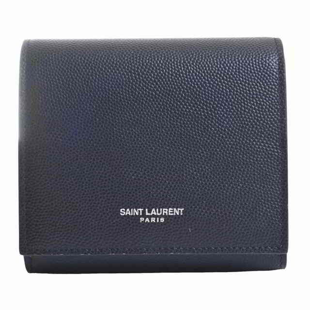 お気に入り】 【中古】 SAINT LAURENT サンローラン 三つ折り財布