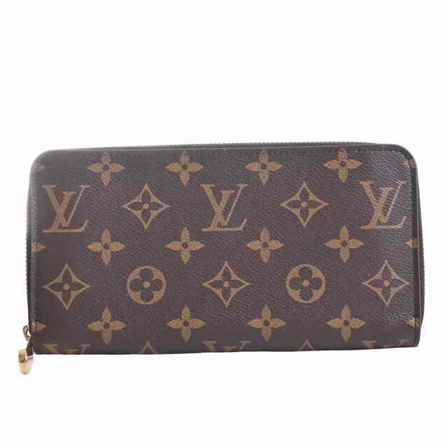 LOUIS VUITTON ルイヴィトン モノグラム ジッピーウォレット ラウンドファスナー 長財布 ブラウン/ピンク PVC by