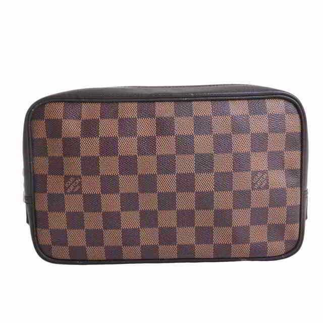 【中古】 LOUIS VUITTON ルイヴィトン ダミエ トゥルーストワレット セカンドバッグ ポーチ ブラウン PVC by | フリマアプリ  ラクマ