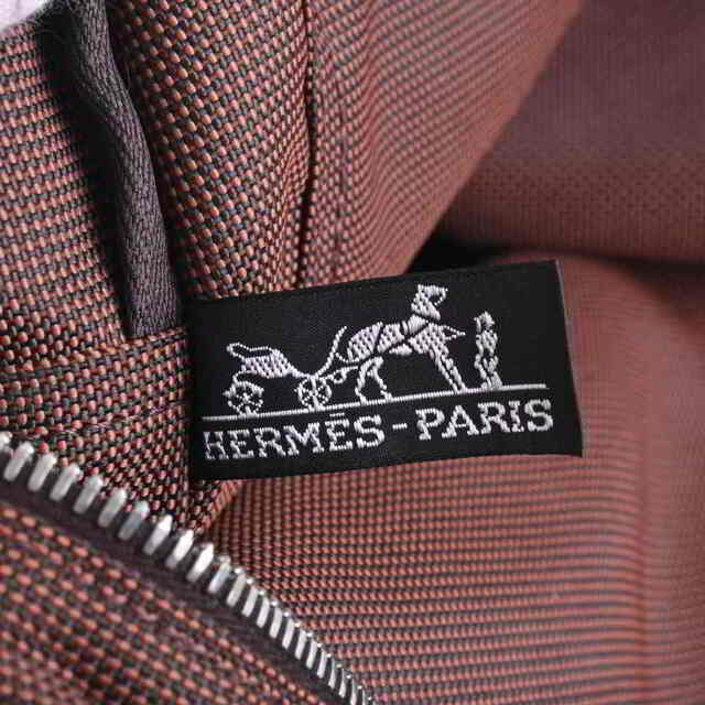 HERMES エルメス トワルアッシュ エールラインMM トートバッグ ブラウン by