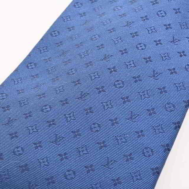 Louis Vuitton Neo Monogramissime Capsule Tie Navy Blue Silk