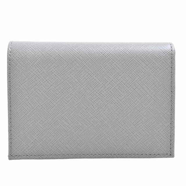 PRADA プラダ サフィアーノ 二つ折り コンパクト財布 グレー SAFFIANO by