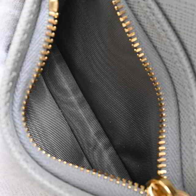 PRADA プラダ サフィアーノ 二つ折り コンパクト財布 グレー SAFFIANO by