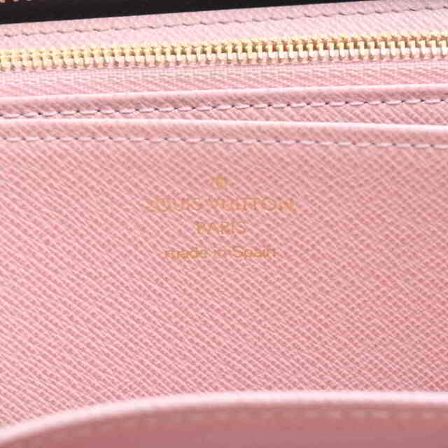 LOUIS VUITTON ルイヴィトン ダミエ ジッピーウォレット ラウンドファスナー 長財布 ブラウン/ピンク PVC by