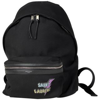 サンローラン(Saint Laurent)のサンローラン ロゴ リュックサック メンズ 【中古】(バッグパック/リュック)