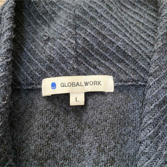 GLOBAL WORK(グローバルワーク)の最終値下げ★GLOBAL WORKニットロングカーディガン コーディガンＬサイズ レディースのトップス(カーディガン)の商品写真